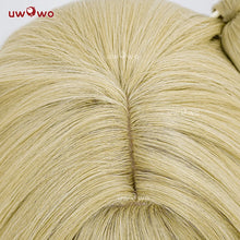 Load image into Gallery viewer, UWOWO Burnice Whita Wig Game Zenless Zone Zero ZZZ Burnice Whita Cosplay Wig with Ponytail Dark Yellow Hair Halloween Wig

