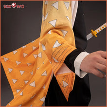 Load image into Gallery viewer, LAST BATCH UWOWO Zenitsuu Cosplay Costume New Design Haori Coat Uniform Shirt Pants Belt Halloween Costumes
