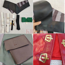 Load image into Gallery viewer, Vi Acrane Cosplay Costume Game Arcane Vi Red Wig Leather Jacket Halloween Carnival Outfits Vi Shoes Boots
