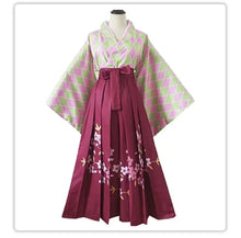 Load image into Gallery viewer, 2025  Kamado Tanjirou Nezuko Kochou Shinobu Tomioka Giyuu Kanroji Mitsuri Tsuyuri Kanao Cosplay Kostuum Kimono Jurk Anime Pak
