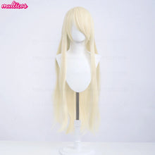 Load image into Gallery viewer, High Quality Anime 100Cm Long Staight Cosplay Wig Black White Red Pink Brown Gold Blue Blonde Purple Heat Resistant Hair Wigs
