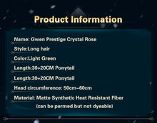 Load image into Gallery viewer, UWOWO League of Legends/LOL: Gwen Prestige Crystal Rose Wildd Rift WR ASU Cosplay Wig High Quality Light Green Hair
