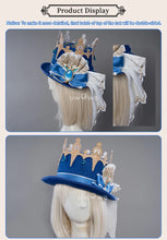 Load image into Gallery viewer, UWOWO Furina Cosplay Hat Genshin Impact Furina Focalors Cosplay Hydro Archon Fontaine Rococo Style Headwear with Acces
