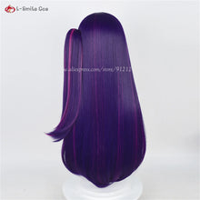 Load image into Gallery viewer, High Quality Hoshino Ai Cosplay Wig Anime Cosplay 80cm Purple Highlight Rose Pink Wig With Headwear Heat Resistant Hair Party

