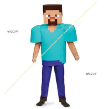 Load image into Gallery viewer, Cosplay Costumes Boys Children M I New Green E Clothes Gray Onesie Child St e Ve Game Character Performance Christmas Halloween
