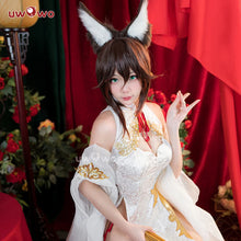 Load image into Gallery viewer, IN STOCK UWOWO Honkai Star Rail Fanart Tingyun Qipao Dress Cheongsam Cosplay Costume Ting Yun Qipao Dress Outfit
