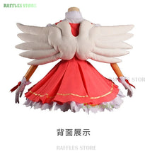 Load image into Gallery viewer, Anime Cardcaptor Sakura Card Captor Cosplay Kinomoto Sakura Cosplay Costume Wig Pink Lolita Dress Halloween Fancy Cos Party Suit
