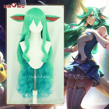 Load image into Gallery viewer, UWOWO Soraka Wig Game League of Legends/LOL: Star Guardian Soraka SG Cosplay Wig With Ear Long Hair Green 100CM Wig
