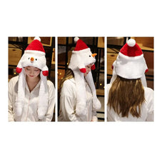 Load image into Gallery viewer, Creative Kawaii Cosplay Party  Hat  Christmas Novelty Cap Ear Moving Hat Santa Game Hat Jumping Up Cap
