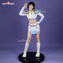 Load image into Gallery viewer, UWOWO Zoey Cosplay Collab Series: Kpop Huntrix Zoey White Holographic Performance Cosplay Costume XS-3XL Halloween Costume
