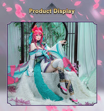 Load image into Gallery viewer, IN STOCK UWOWO LOL Ahri Cosplay Costume League of Legends Spirit Blossom Cosplay Ahri New The Nine-Tailed Foxx Halloween Oufit
