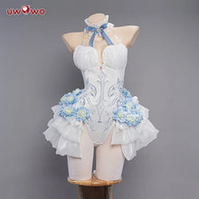 Load image into Gallery viewer, IN STOCK UWOWO Mikku Cosplay Costume Flower Fairy Dress Full Set Anime Cute Women White Bunny Jumpsuit Halloween Costumes
