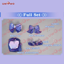 Load image into Gallery viewer, UWOWO Kokomi Cosplay Siwmsuit S-XL Genshin Impact Fanart Kokomi Sangonomiya Swimsuit Cosplay Exclusive Outfit Halloween
