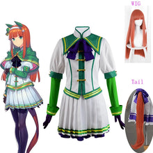 Load image into Gallery viewer, Anime Pretty Derby Silence Suzuka Cosplay Costume Silence Suzuka Cosplay Wig Tail Women Girls Uniform For Halloween Party Cos
