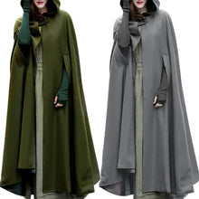 Load image into Gallery viewer, Cosplay Vintage Medieval Gothic Creed Hooded Cloak Thin Coat Women Vampire Devil Capes Pirate Robes
