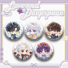 Load image into Gallery viewer, Game Love And Deepspace Crow Snowman Qinche Sylus Xavier Zayne Rafayel Cosplay Costumes SPTE Tin Plated Pin Badge Pendant Prop

