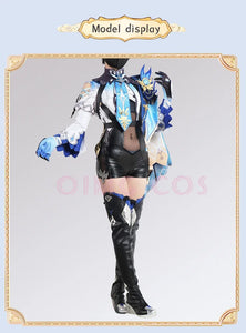 Genshin Impact Eula Cosplay  Costume Uniform Anime Chinese Style Halloween Costumes For Women Game