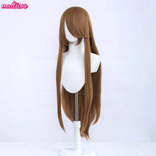 Load image into Gallery viewer, High Quality Anime 100Cm Long Staight Cosplay Wig Black White Red Pink Brown Gold Blue Blonde Purple Heat Resistant Hair Wigs
