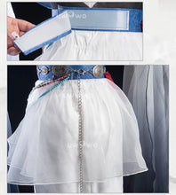 Load image into Gallery viewer, IN STOCK UWOWO Shenhe Cosplay Game Genshin Impact Fanart Shenhe &#39;Ink Feather Elegance&#39; Cosplay Costume Chinese Halloween Costume
