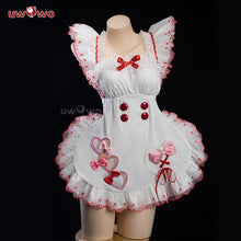 Load image into Gallery viewer, IN STOCK UWOWO Game Arknights Goldenglow Susie Party in the Garden Cosplay Costume with Bow Maid dress Pink Halloween costume
