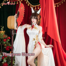 Load image into Gallery viewer, IN STOCK UWOWO Honkai Star Rail Fanart Tingyun Qipao Dress Cheongsam Cosplay Costume Ting Yun Qipao Dress Outfit
