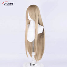 Load image into Gallery viewer, 73 Colors 100cm Long Straight Cosplay Wig Anime Compatible Universal Omopinenet Heat Resistant Synthetic Hair Wigs + Wig Cap
