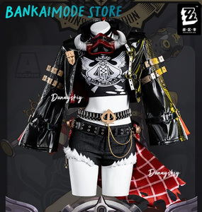 Game Zenless Zone Zero Lucy Cosplay Costume Goth Lolita Dress Wig Mask Helmet Uniform ZZZ Role-playing Anime Party Suit XS-2XL