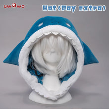 Load image into Gallery viewer, In Stock UWOWO Hololive Gawr Gura Cosplay Costume ENG Shark Costume with Hat Youtuber Girl BodyShark Anime Halloween Costumes
