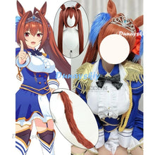 Load image into Gallery viewer, Game Umamusume: Pretty Derby Daiwa Scarlet Cosplay Costume Wig Ears Anime Uma Musume Racing Association Dress Hallowen Suit tail
