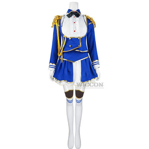Game Umamusume: Pretty Derby Daiwa Scarlet Cosplay Costume Wig Ears Anime Uma Musume Racing Association Dress Hallowen Suit tail