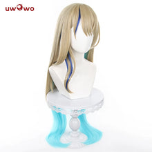 Load image into Gallery viewer, IN STOCK UWOWO Serval Cosplay Wig Honkai Star Rail Cosplay 100cm Long Light Gradient Golden Yellow Hair Heat Resistant Halloween
