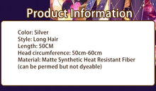 Load image into Gallery viewer, UWOWO Kama Wig Game Fatee/Grandd Orderr Assassin Kama Stage 2 Cosplay Wig Long Purple Hair Halloween Wig
