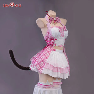 IN STOCK UWOWO Chocola Cosplay Halloween Costume New Idol Catgirl Maid Costume Dress Chocolaa/Vanillaa Theatrical Costume