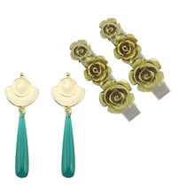 Load image into Gallery viewer, 2PCS Anime The Apothecary Diaries Maomao Headdress Cosplay Alloy Flower Hair Clip Props Headwear Accessories women Jewelry Gift
