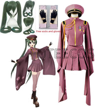 Load image into Gallery viewer, Anime Miku Cosplay Kimono Costumes Uniform Outfit Halloween Clothes For Women S-2xl Include Socks Gloves
