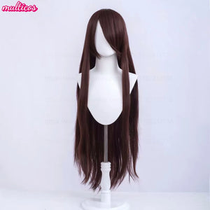 High Quality Anime 100Cm Long Staight Cosplay Wig Black White Red Pink Brown Gold Blue Blonde Purple Heat Resistant Hair Wigs