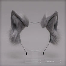 Load image into Gallery viewer, Cat Ear Headband Kawaii Fox Ear Lolita Cosplay Headwear Japanese Fluffy Hair Accessories Adjustable Ear Jk Role Play Headdress
