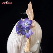 Load image into Gallery viewer, IN STOCK UWOWO Raiden Shogun Cosplay Game Genshin Impact Fanart Raiden Shogun Chinese Dress Qipao Cosplay Costume Halloween Cos
