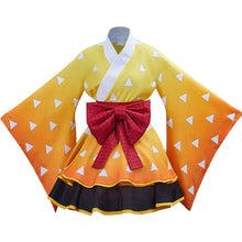Load image into Gallery viewer, Demon Slayer Anime Inosuke Kamado Nezuko Cosplay Costume Kochou Shinobu Halloween Maid Dress Outfit For Women
