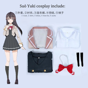ANIMECC IN STOCK Alisa Suo Yuki Cosplay Costume Wig Anime  Alya Sometimes Hides Her Feelings in Russian School Uniform for Women