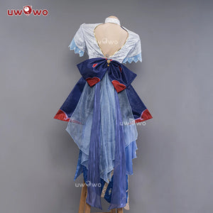 In Stock UWOWO Genshin Impact Fanart: Ganyu Cosplay Costume Lotus Chinese Style Dress Qipao Cosplay Cheongsam Halloween Costume