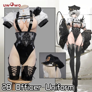 In Stock UWOWO Nier:Automata 2B Cosplay Costume Officer Uniform Halloween Costumes Uwowo×DISHWASHER1910 Yorha 2B Fanart Costumes