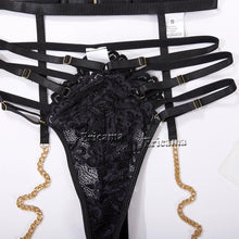 Load image into Gallery viewer, Lingerie Set Erotic Underwire Bra Set Bondage Sex Garters G-String Lingerie Set Ladies Underwear Sexy Costume Women&#39;s Intimates
