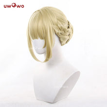 Load image into Gallery viewer, UWOWO Evelyn Wig Game Zenless Zone Zero / ZZZ Evelyn Chevalier Cosplay Wig Yellow Gold Hair Halloween Wig
