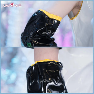 In Stock UWOWO Kagaminee Rin/Len Cosplay with Ears Collab Series: Kagaminee Rin Len Cosplay Top Shorts Costumes Cosplay Outfit