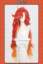 Load image into Gallery viewer, UWOWO Mavuika Wig Game Genshin Impact Mavuika “Pyro Archon” Cosplay Wig Orange Hair Long Hair Halloween Wig
