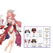 Load image into Gallery viewer, Game Impact Cosplay Yae Miko Cosplay Costumes Yae Miko Cosplay Wig Uniform Anime Chinese Style Halloween Costumes for Women
