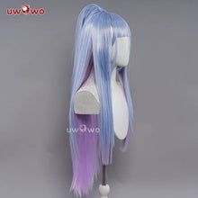 Load image into Gallery viewer, UWOWO League of Legends/LOL: Spirit Blossom SB Syndra Cosplay Wig Long Hair 85CM with Ponytail Blue Purple Gradient
