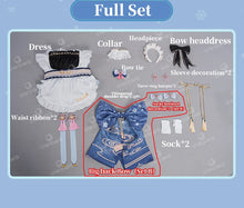 Load image into Gallery viewer, LAST BATCH UWOWO Ayaka Cosplay Maid Costume Genshin Impact Cosplay Maid Dress Maid Ver. Kamisato Ayaka Women Halloween Costumes
