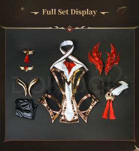 IN STOCK Ahrii Cosplay Costume Game Cosplay【Size XS-2XL】DokiDoki-R Cosplay Costume Ahrii Tails Shoes Plus Size Ahrii Cosplay